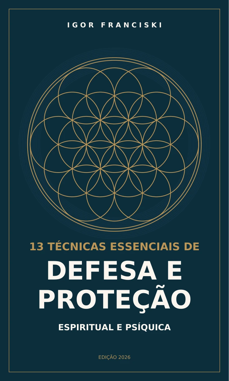 Capa oficial: 13 Técnicas Essenciais de Defesa e Proteção Espiritual e Psíquica, Igor Franciski