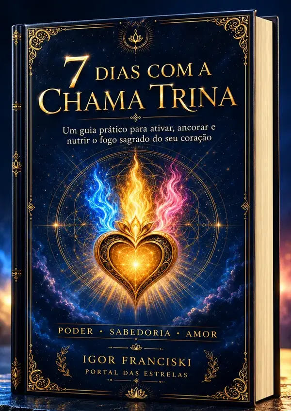 Mockup da edição premium 2026: 7 Dias com a Chama Trina, de Igor Franciski